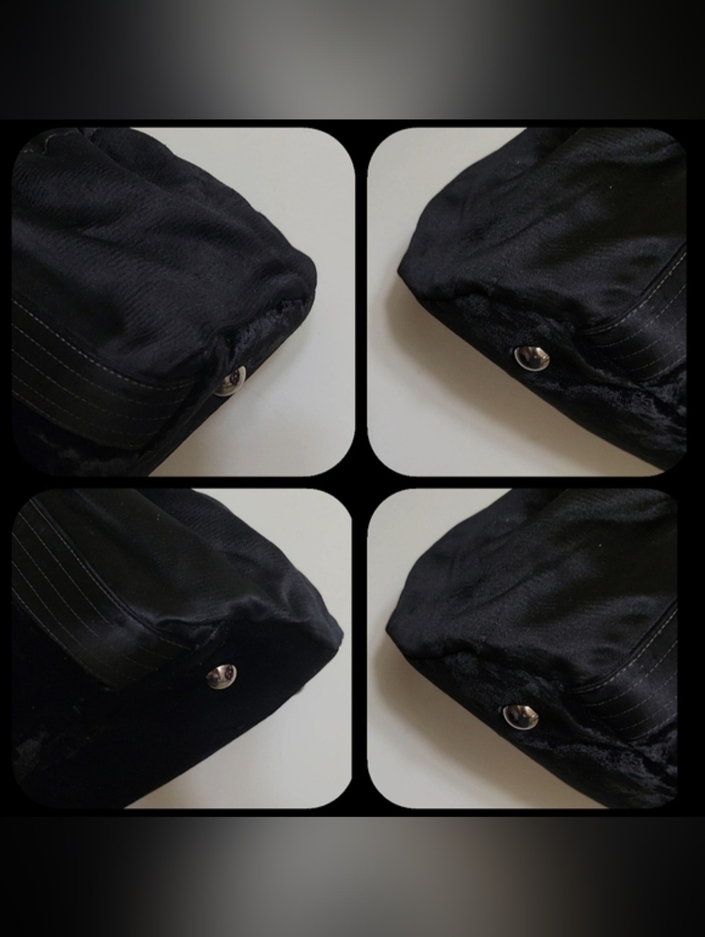 Chanel Vintage Black Velour Tote Handbag - Picture 8 of 15
